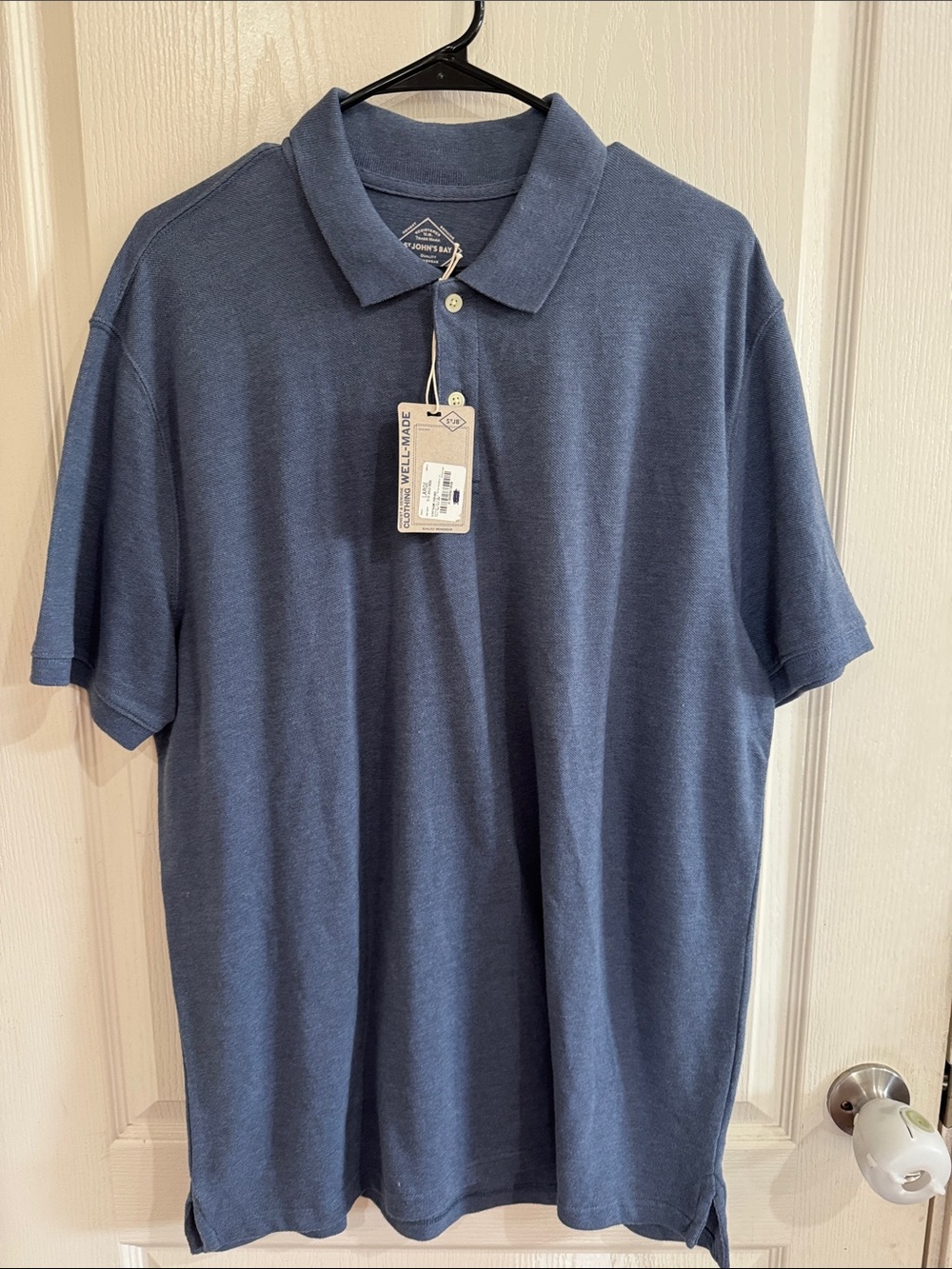St. John's Bay Men's Polo Shirt - Heather Navy